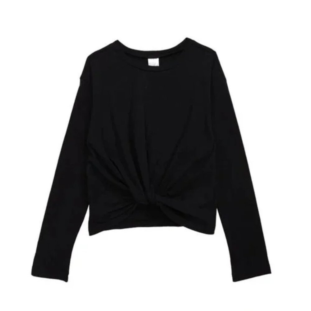 🐲3 FOR $9🦄NEW Nordstrom long sleeve Twist Front Solid T-shirt Top Shirt M 8/10